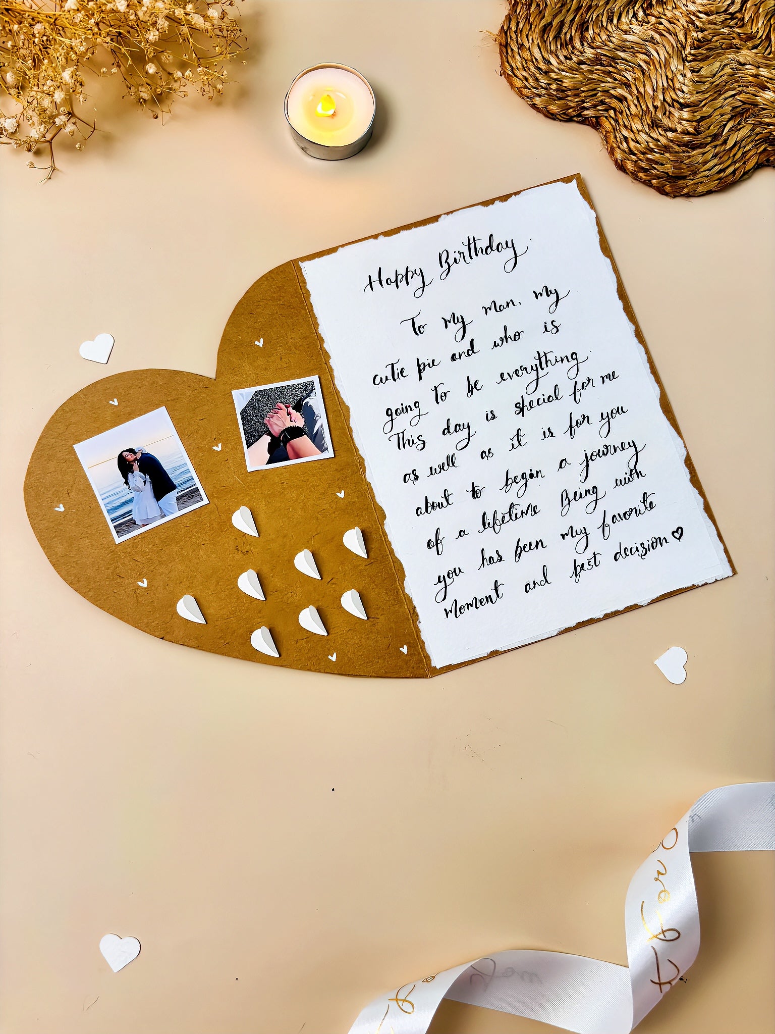 The Heart-Tied Wish Card – A Rustic String-Bound Surprise for Your Special Someone