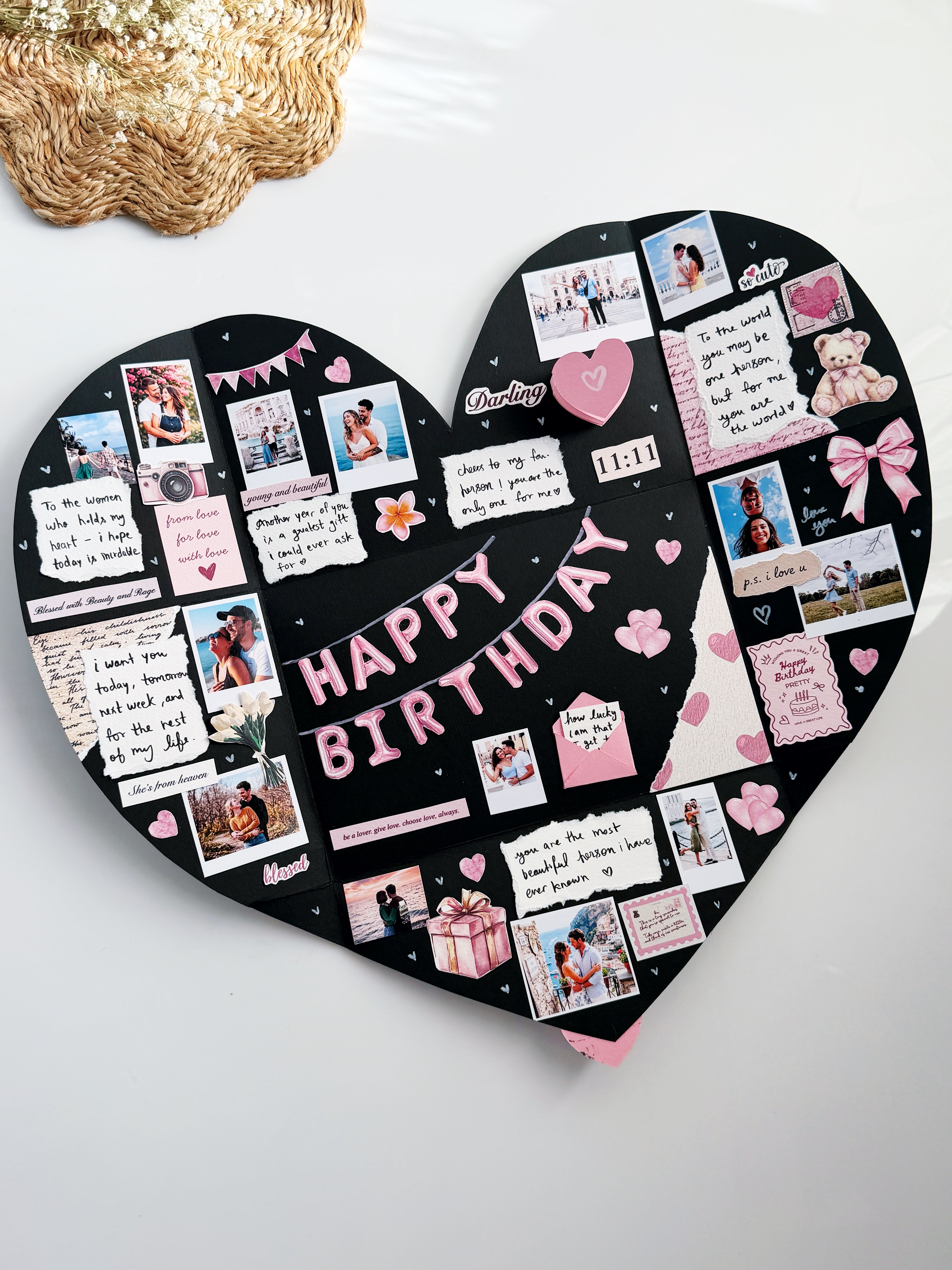 A Heart Full of Us –Handmade Scrapbook Photo Gift for Couples & Best Friends