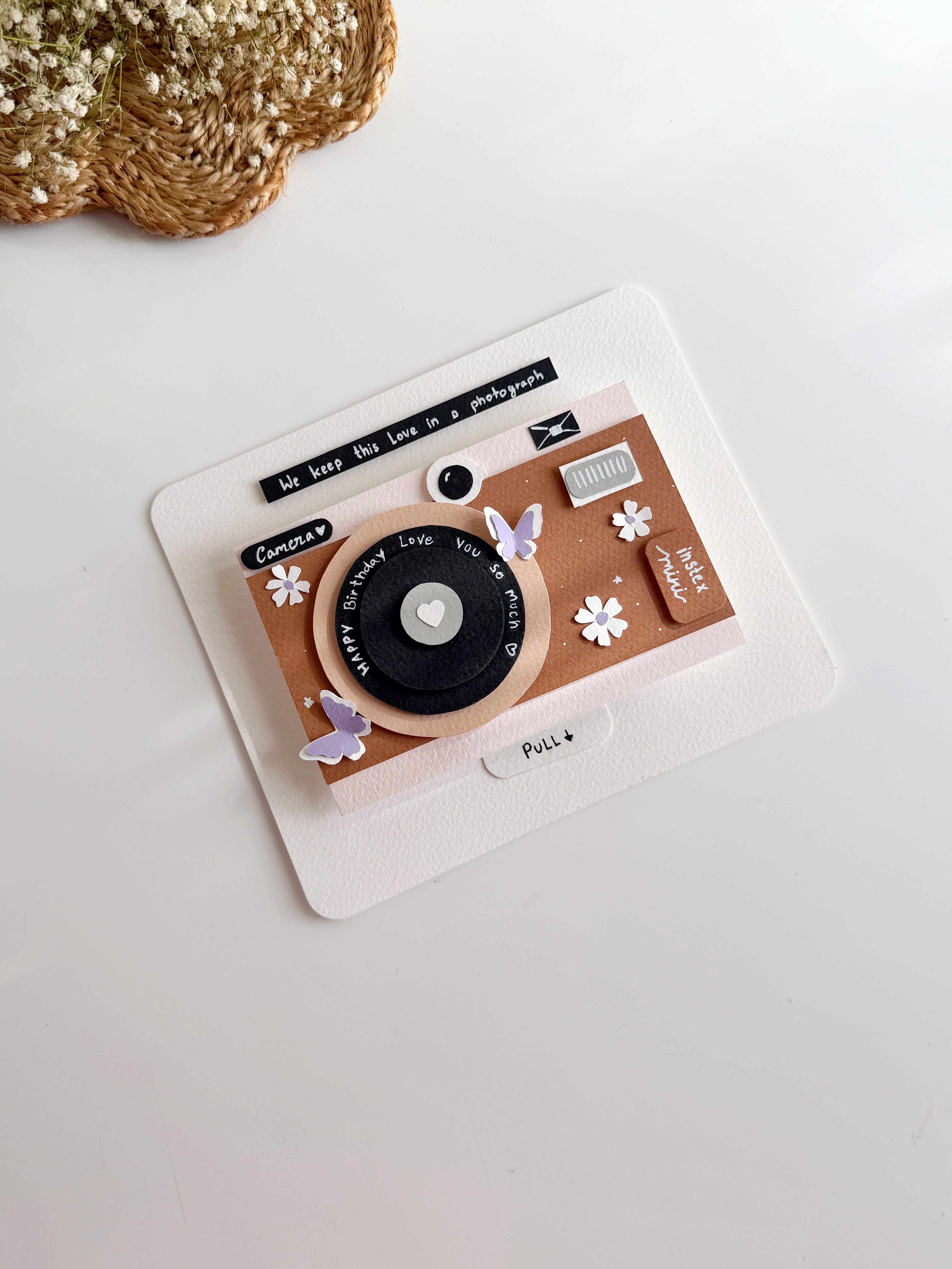 Retro Camera Memory Card – Personalized Handmade Camera Keepsake
