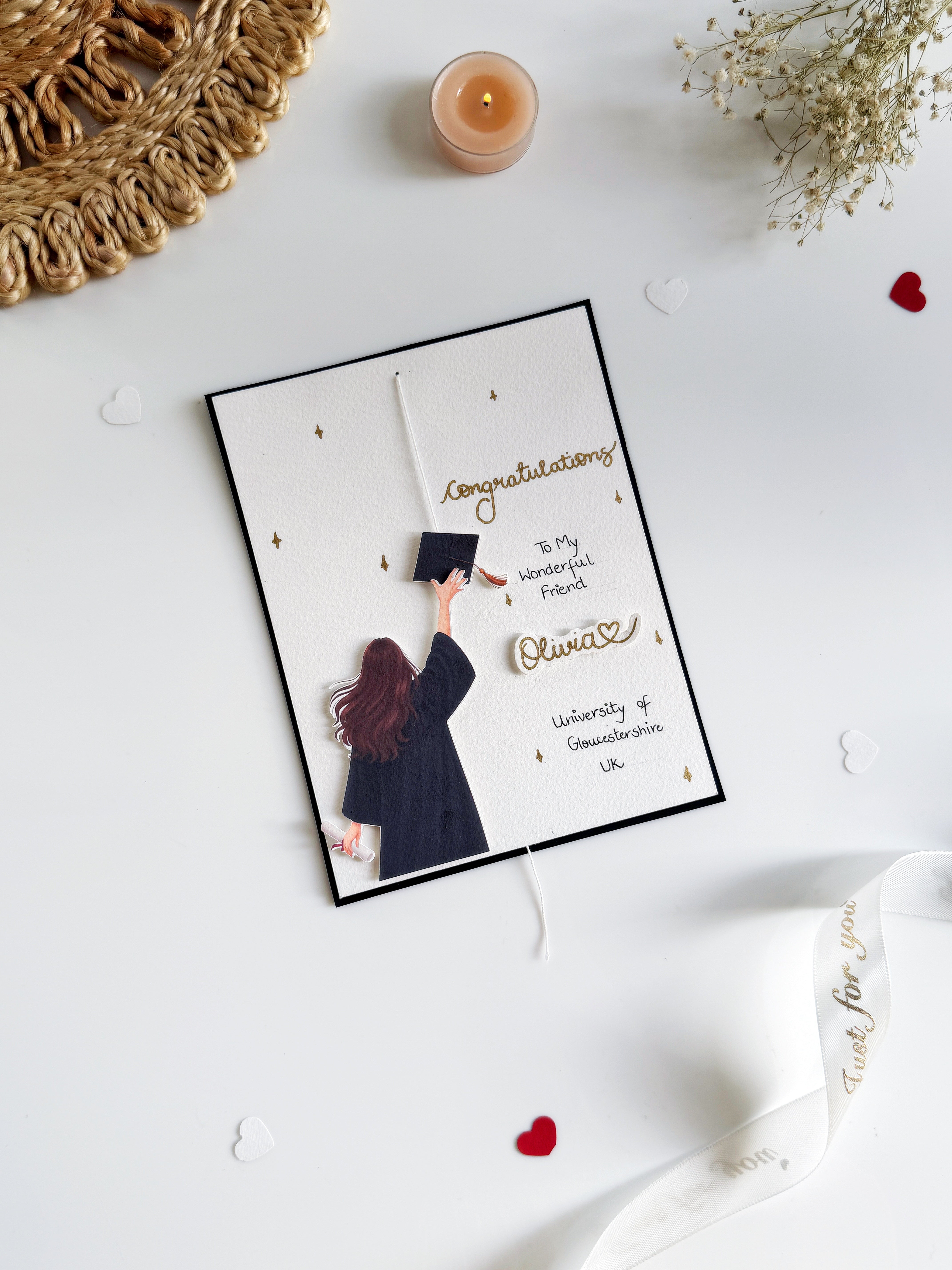 Graduation Congratulations Card – Handmade Personalized Gift for Proud Moments