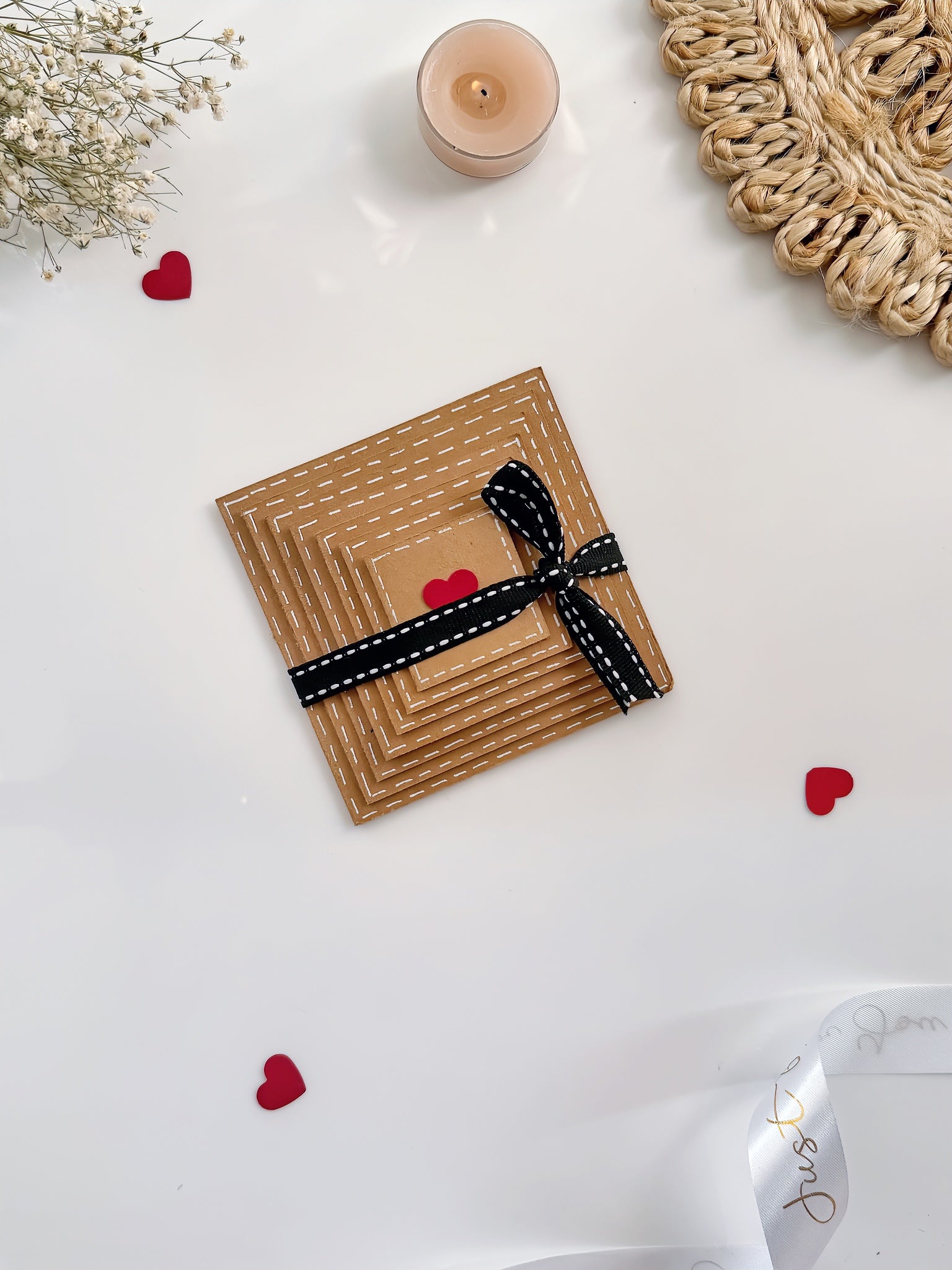 Vintage Pyramid Fold Card – Handmade Unique Surprise Card with a Timeless Touch