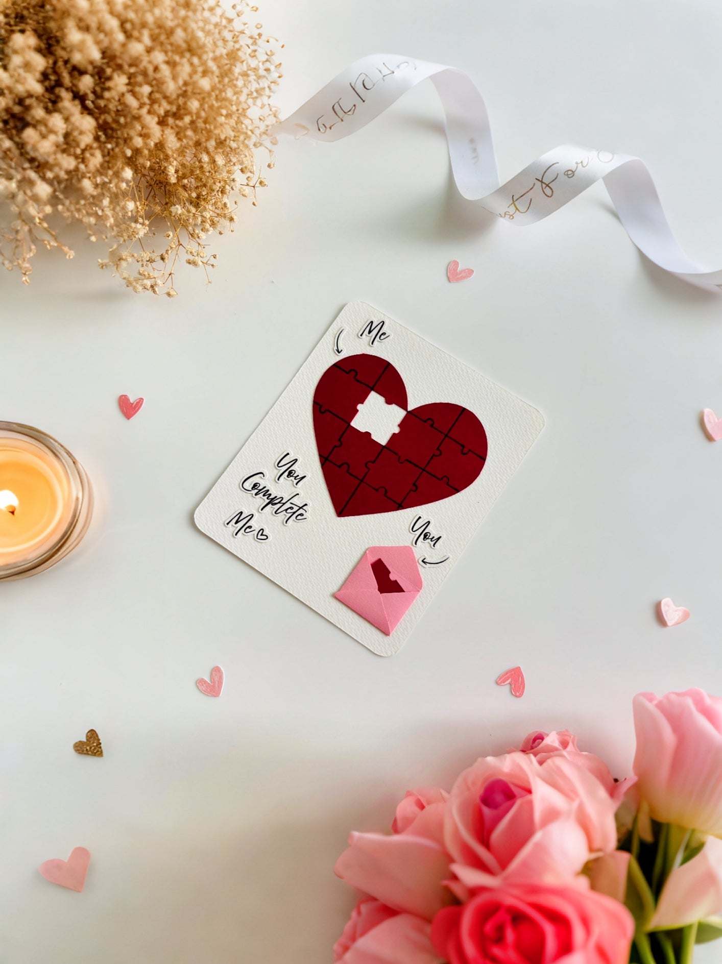 Puzzle of Love Card – Romantic Puzzle Surprise Gift Card for Loved Ones