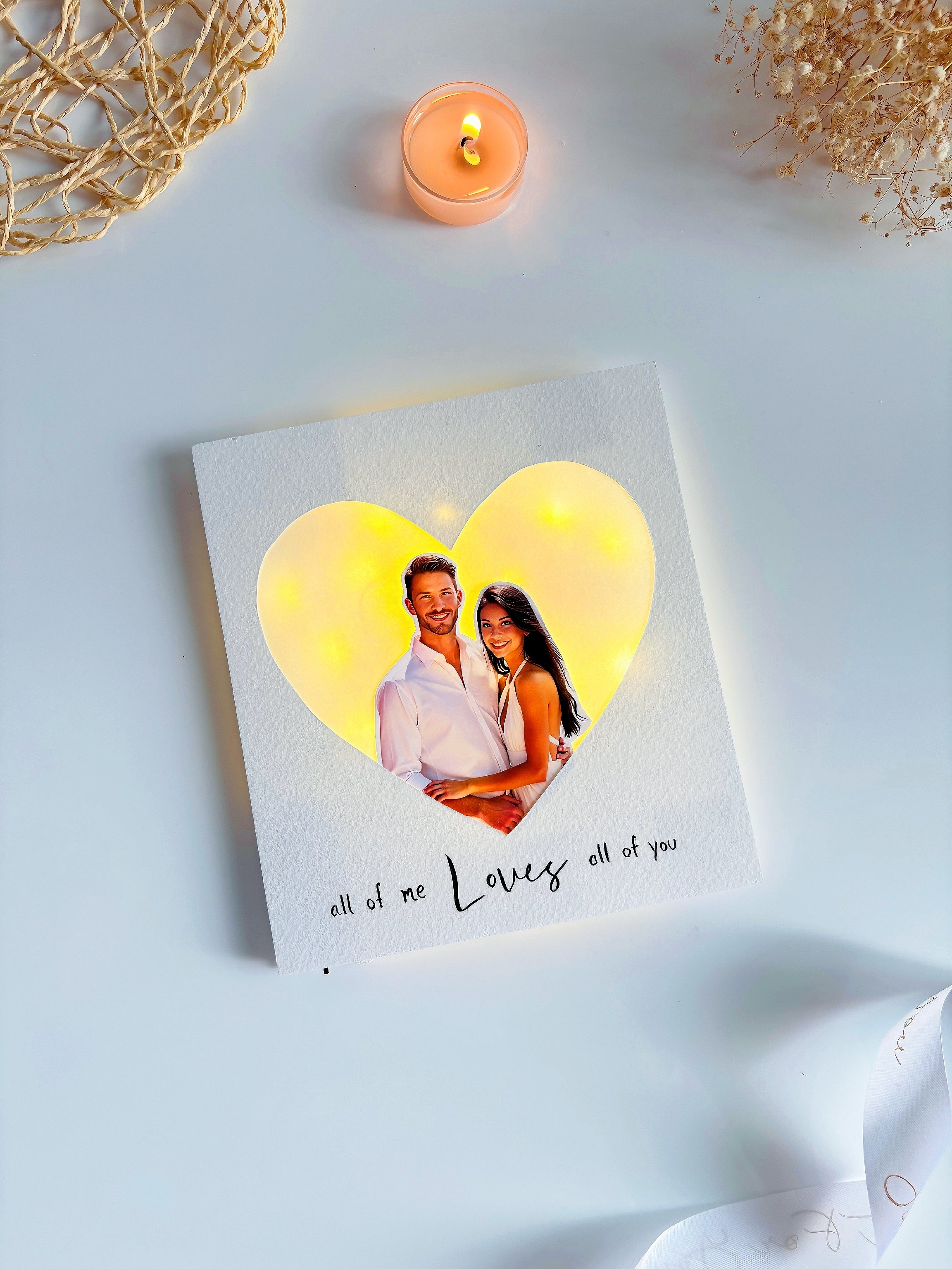 Heart light Card